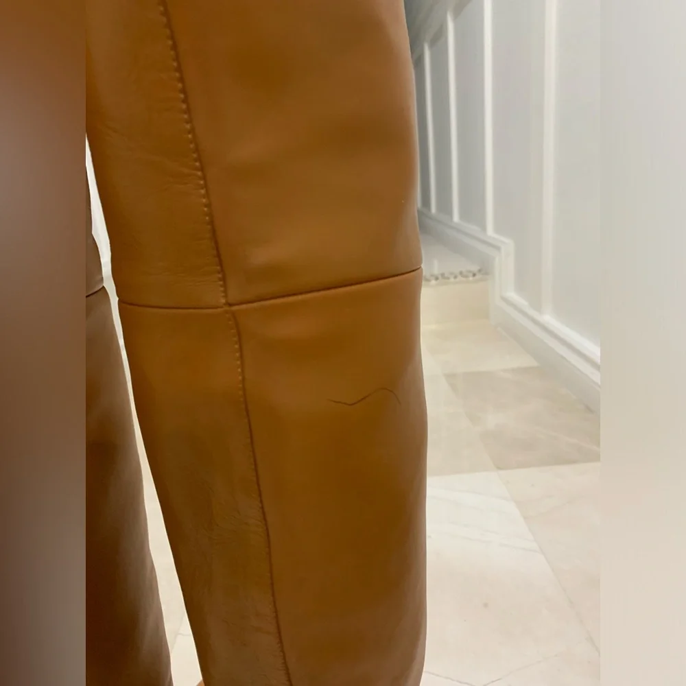 Lafayette 148 New York Lucille Tall Napa Leather Boots Size 38